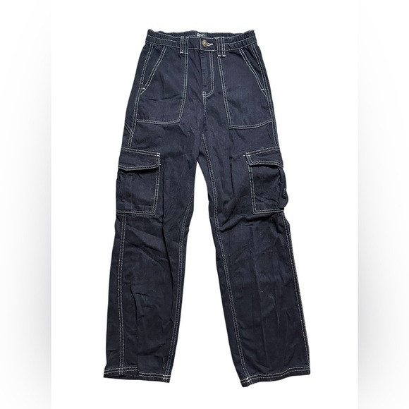 BDG Urban Outfitters Dark Cargo Pants with Contrast Stitching size 25 - Picture 1 of 4